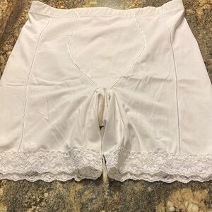 Vanity Fair Cream Lace Shapewear Shorts